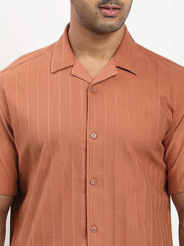 Men's Solid Half Sleeves Cotton Shirt - Image 3