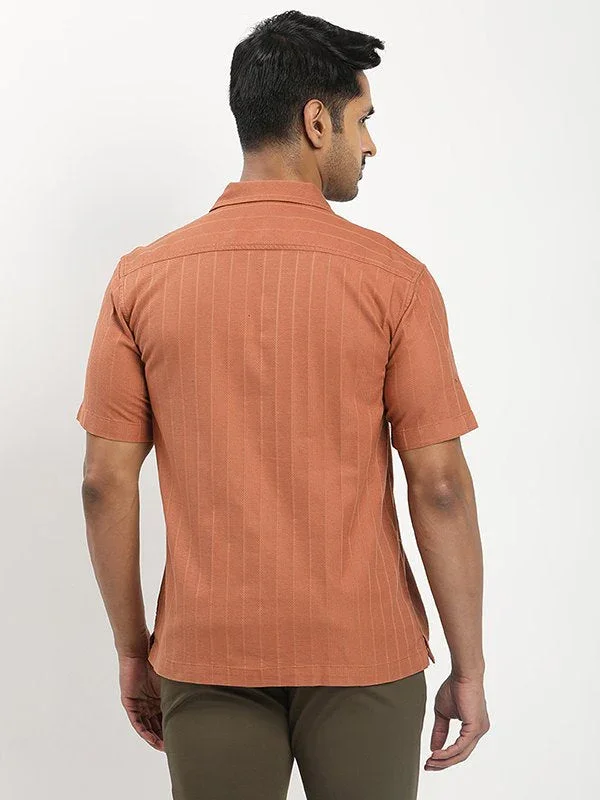Men's Solid Half Sleeves Cotton Shirt - Image 5