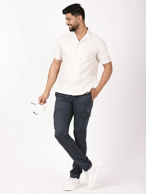 Men's Solid Half Sleeves Cotton Shirt - Image 5
