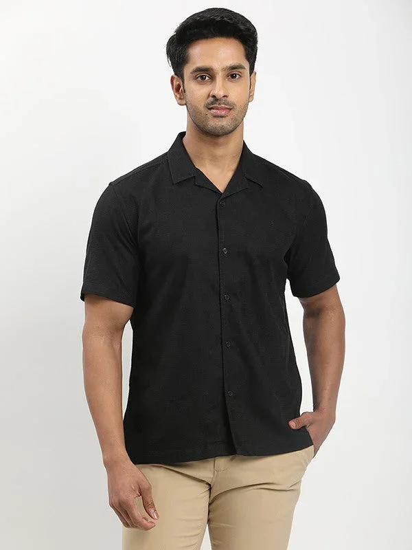 Men's Solid Half Sleeves Cotton Shirt
