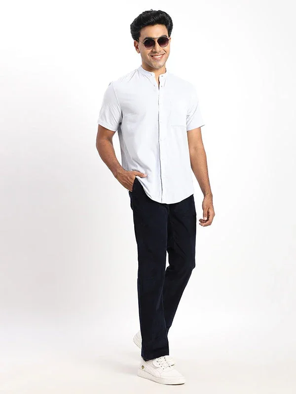 Men's Solid Half Sleeves Cotton Shirt - Image 10