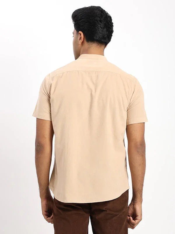Men's Solid Half Sleeves Cotton Shirt - Image 4