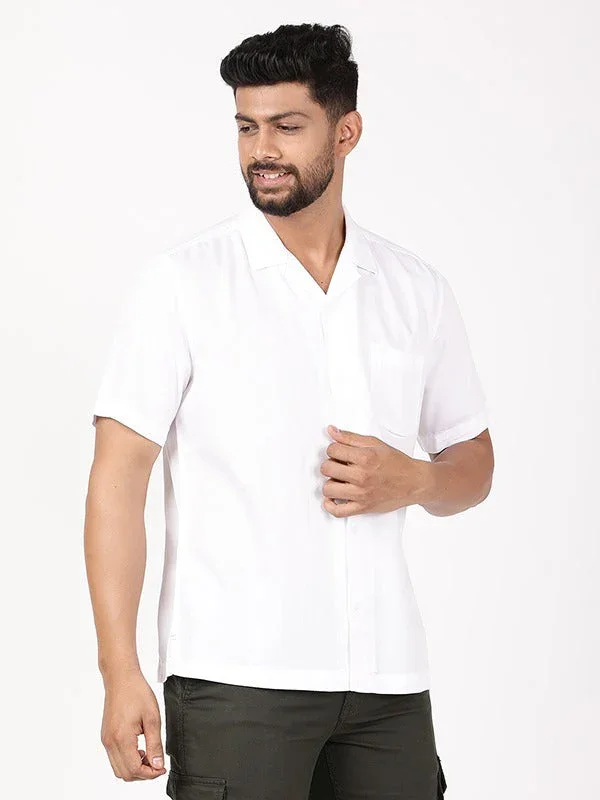 Men's Solid Half Sleeves Rayon Blend Shirt - Image 12