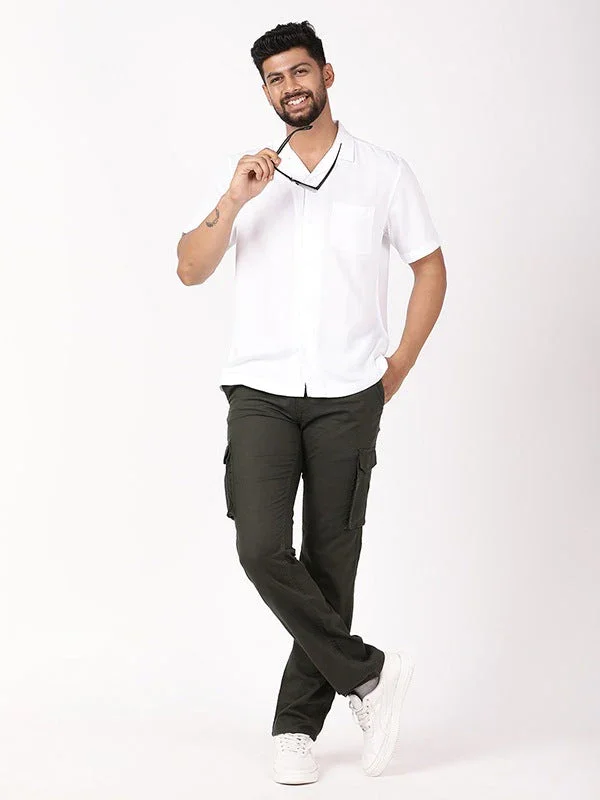 Men's Solid Half Sleeves Rayon Blend Shirt - Image 15