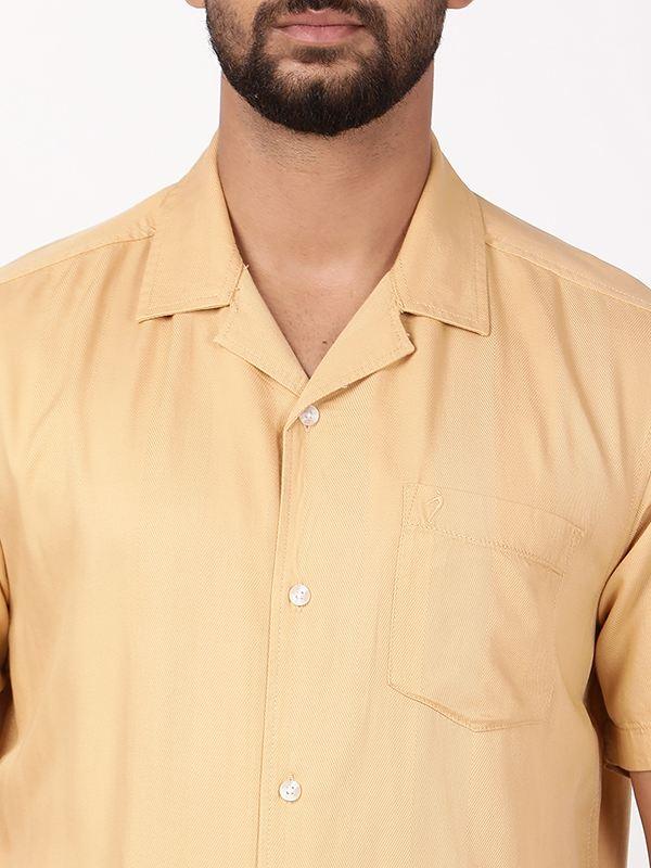 Men's Solid Half Sleeves Rayon Blend Shirt - Image 8