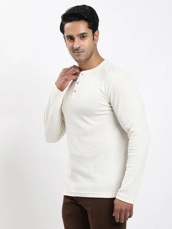 Men's Solid Henley T-Shirt - Image 12