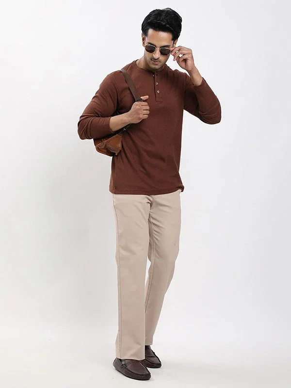 Men's Solid Henley T-Shirt - Image 5