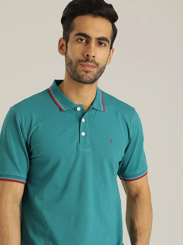 Men's Solid Polo T-Shirt - Image 13