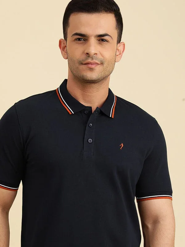 Men's Solid Polo T-Shirt - Image 37