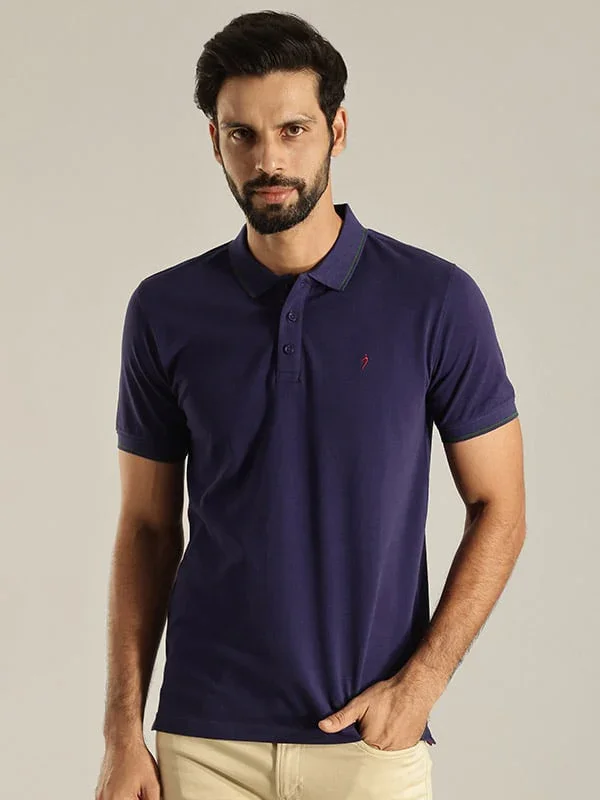 Men's Solid Polo T-Shirt - Image 14