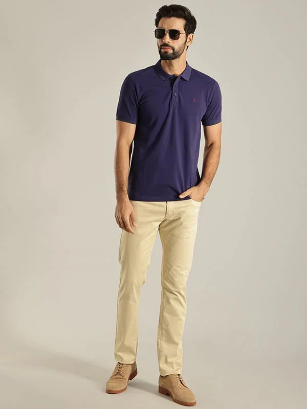 Men's Solid Polo T-Shirt - Image 16