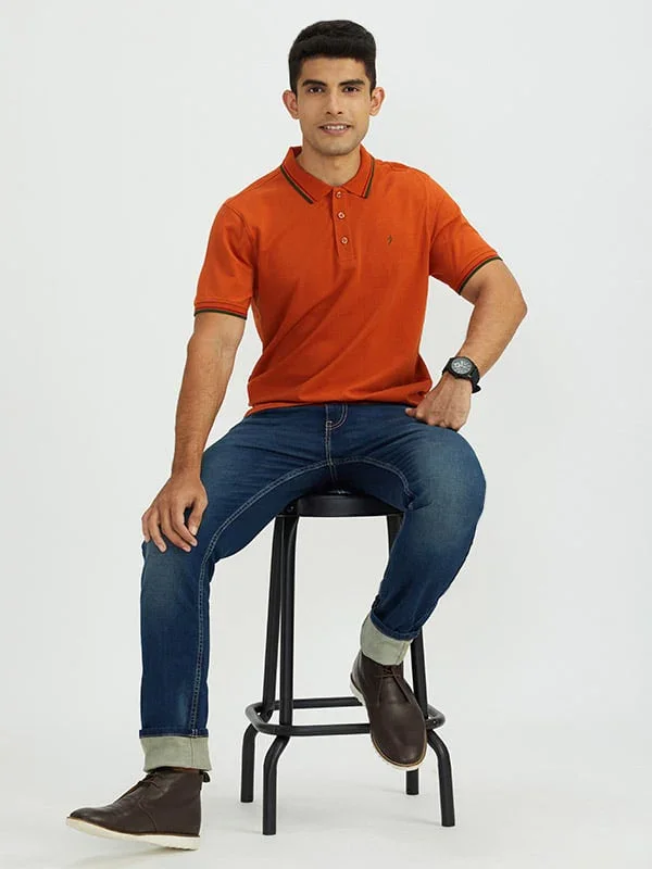 Men's Solid Polo T-Shirt - Image 20