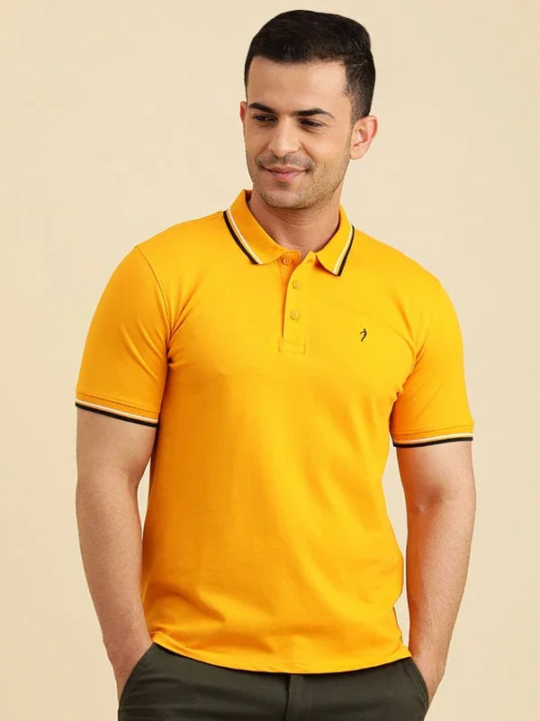 Men's Solid Polo T-Shirt - Image 26