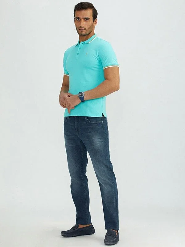 Men's Solid Polo T-Shirt - Image 4