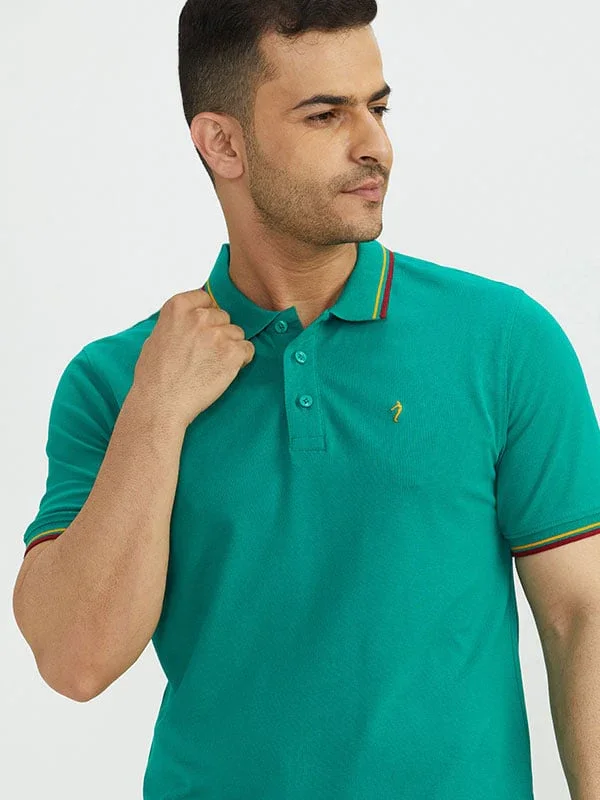 Men's Solid Polo T-Shirt - Image 5