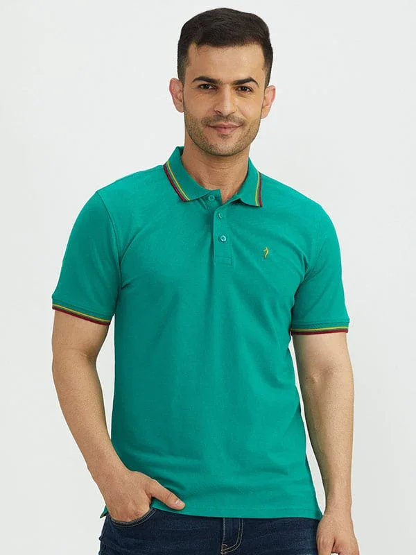 Men's Solid Polo T-Shirt - Image 6