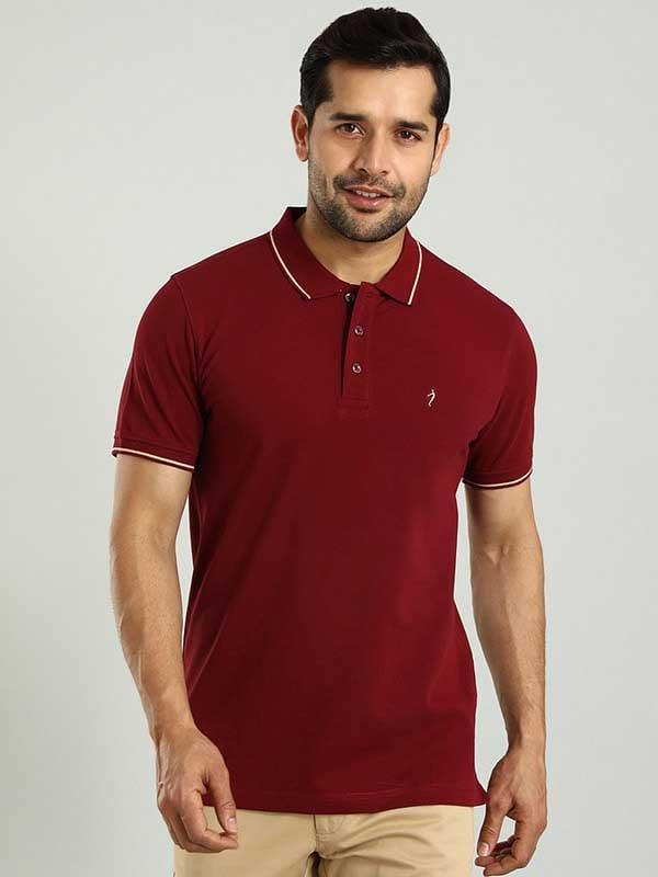 Men's Solid Polo T Shirt - Image 2