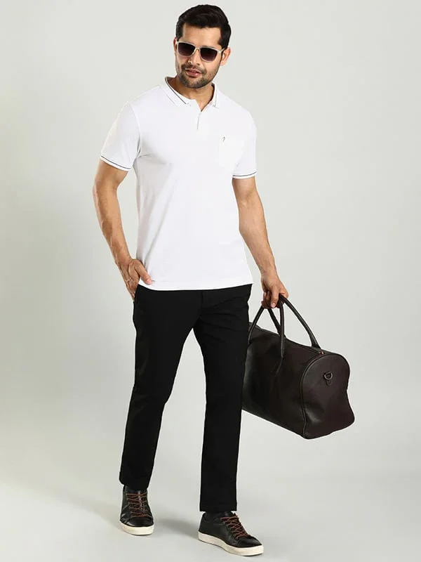 Men's Solid Polo T-Shirt - Image 16