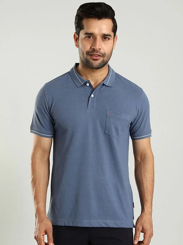 Men's Solid Polo T-Shirt - Image 2