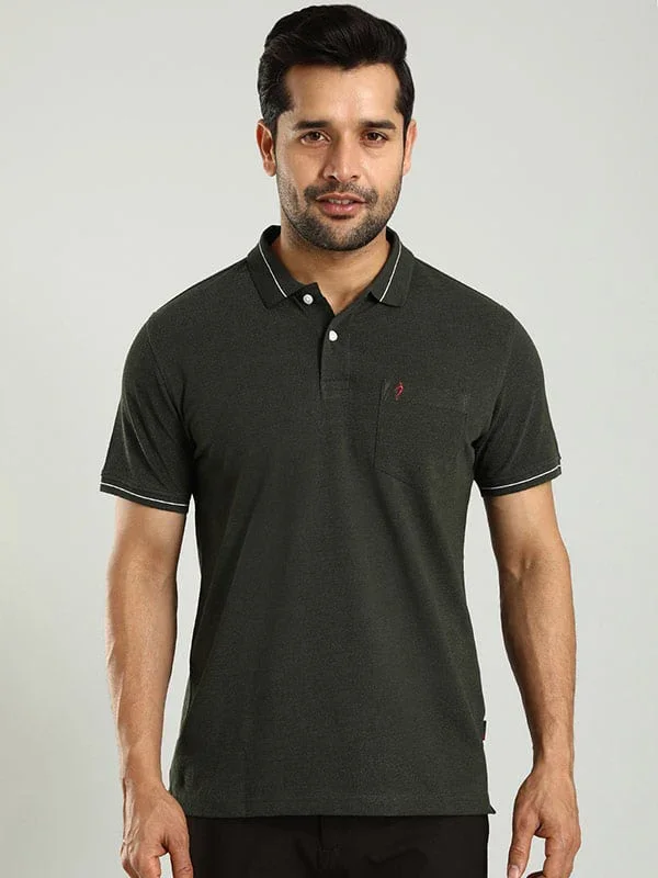 Men's Solid Polo T-Shirt - Image 22