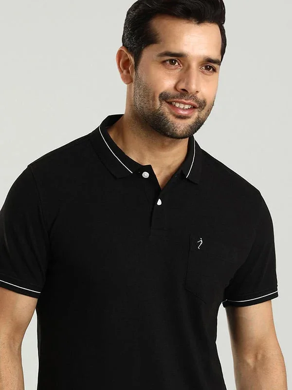 Men's Solid Polo T-Shirt - Image 9