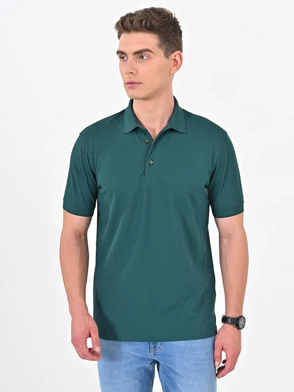Men's Solid Polo T-Shirt - Image 2