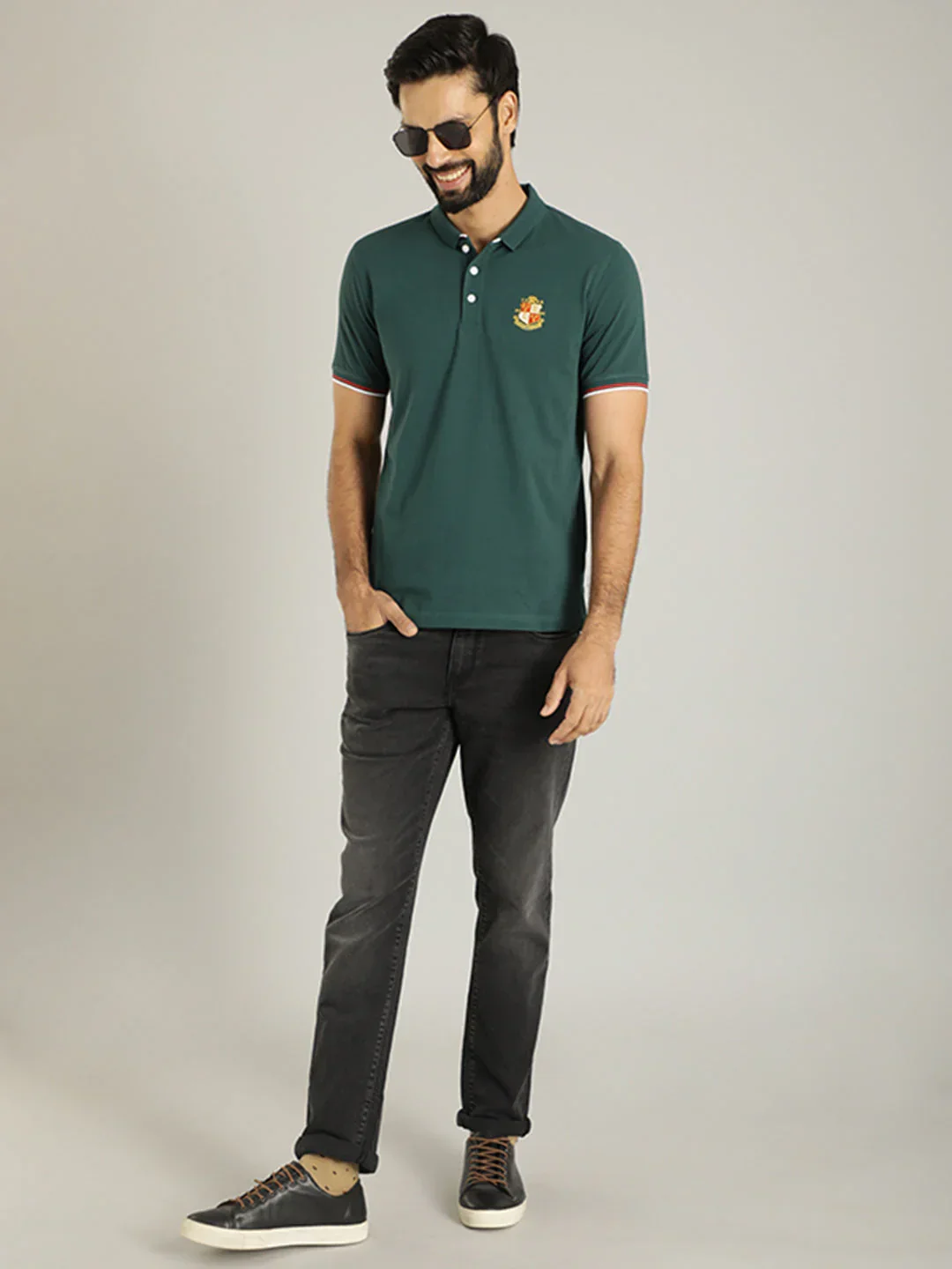 Men's Solid Polo T-Shirt - Image 2