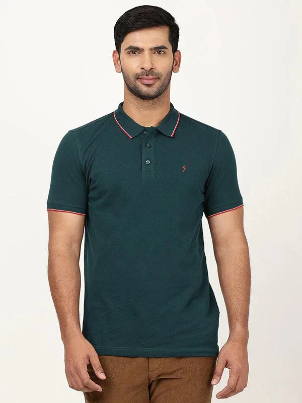 Men's Solid Polo T-Shirt - Image 5