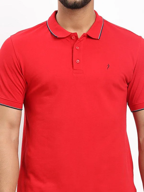 Men's Solid Polo T-shirt - Image 3