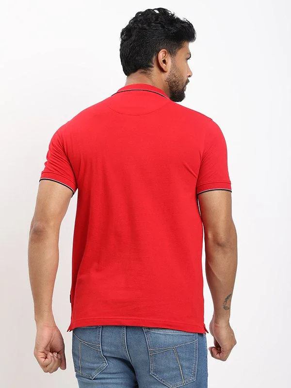 Men's Solid Polo T-shirt - Image 4