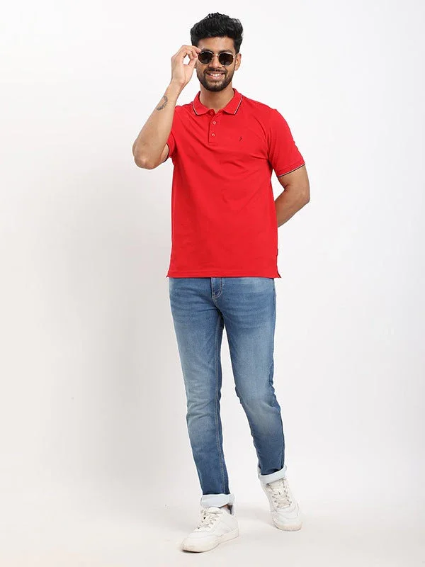 Men's Solid Polo T-shirt - Image 5