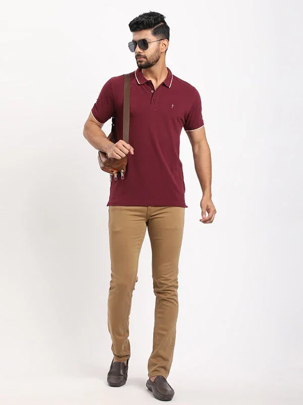 Men's Solid Polo T-Shirt - Image 4