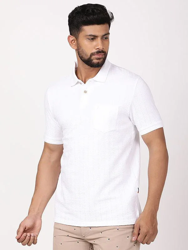 Men's Solid Polo T-Shirt - Image 2