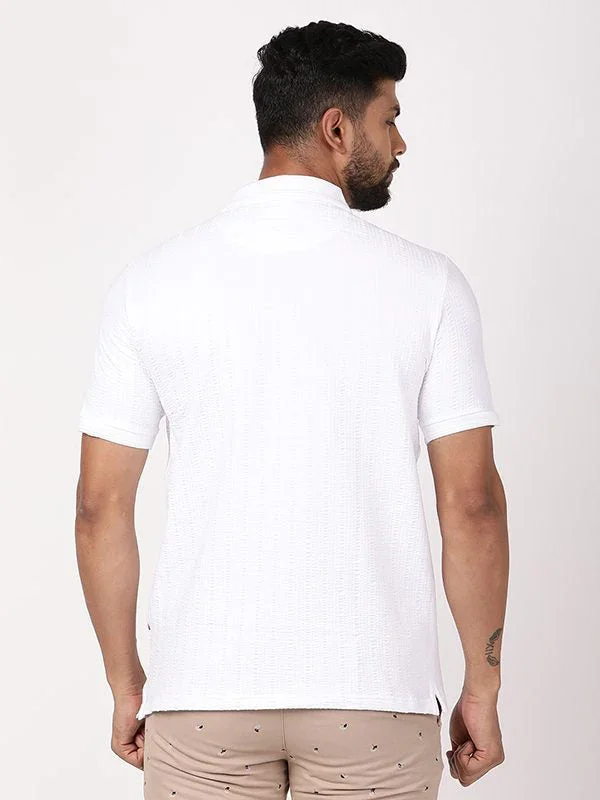 Men's Solid Polo T-Shirt - Image 4