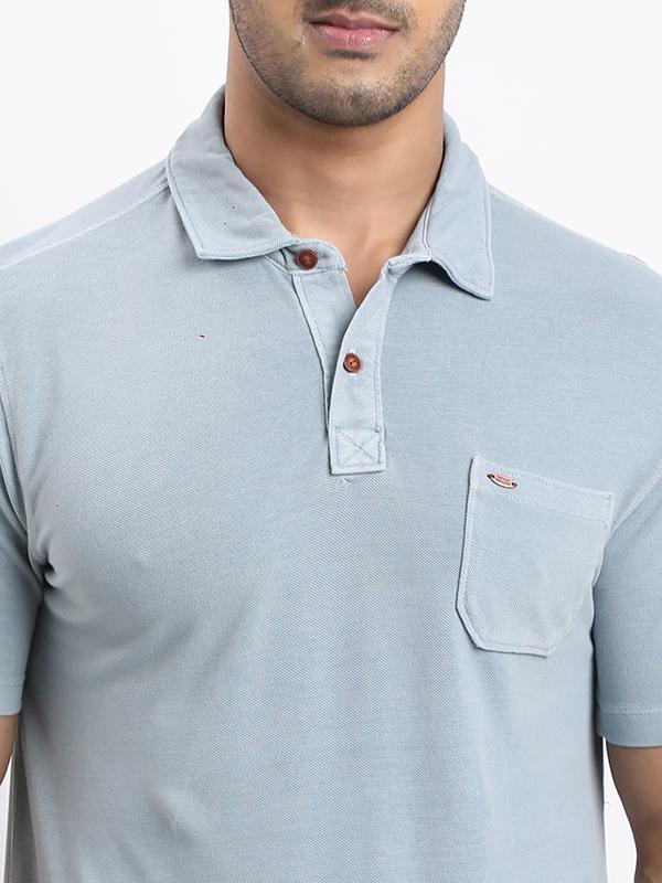 Men's Solid Polo T-Shirt - Image 3