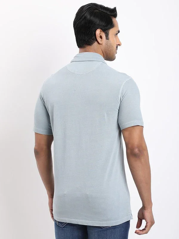 Men's Solid Polo T-Shirt - Image 4