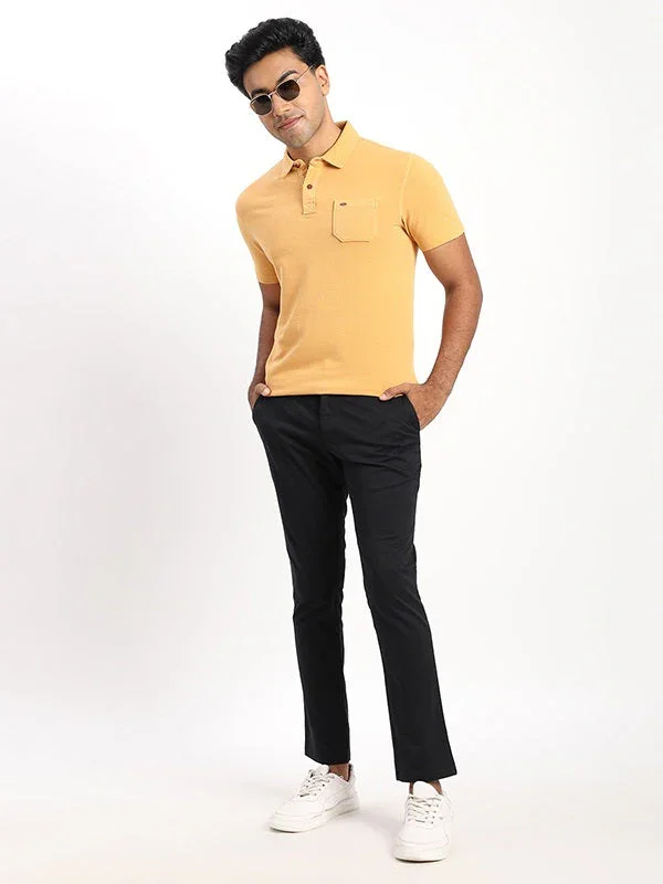 Men's Solid Polo T-Shirt - Image 5