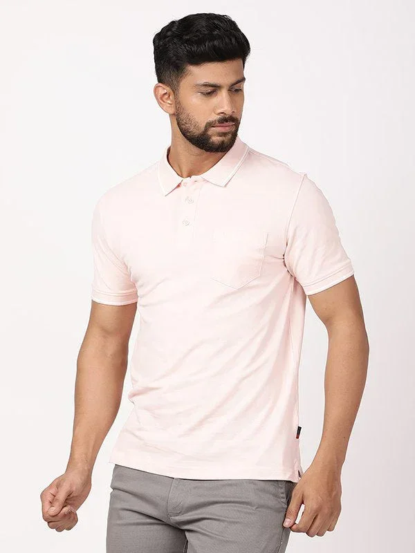 Men's Solid Polo T Shirt - Image 2