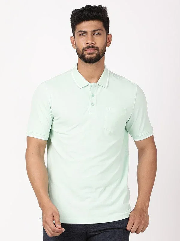 Men's Solid Polo T Shirt - Image 6