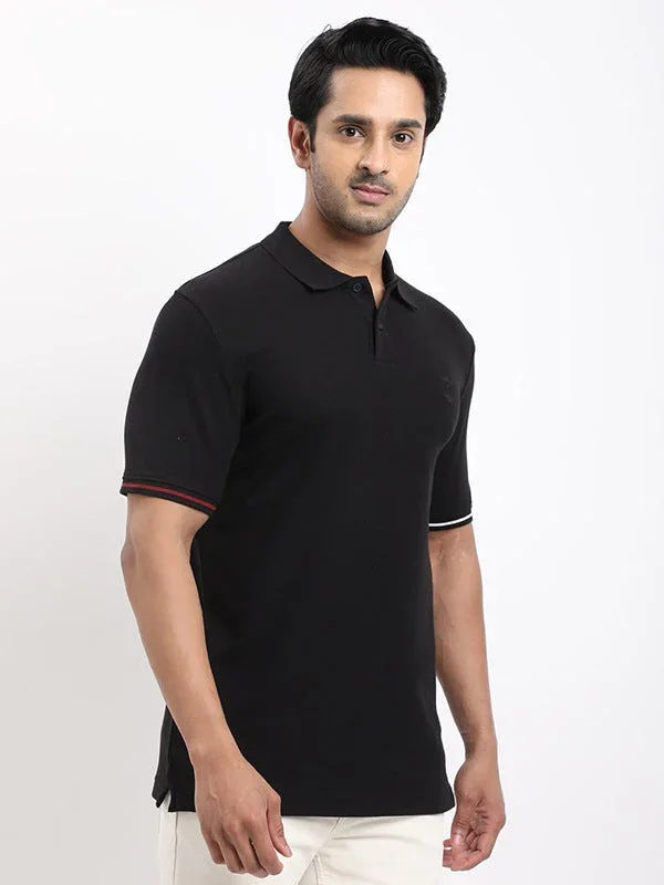 Men's Solid Polo T-Shirt - Image 2