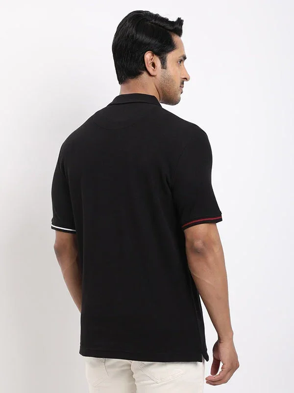 Men's Solid Polo T-Shirt - Image 4