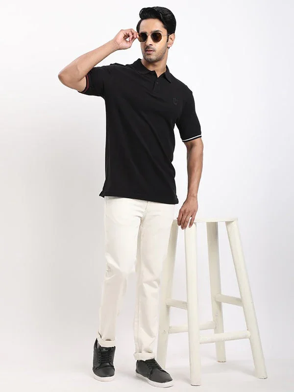 Men's Solid Polo T-Shirt - Image 5