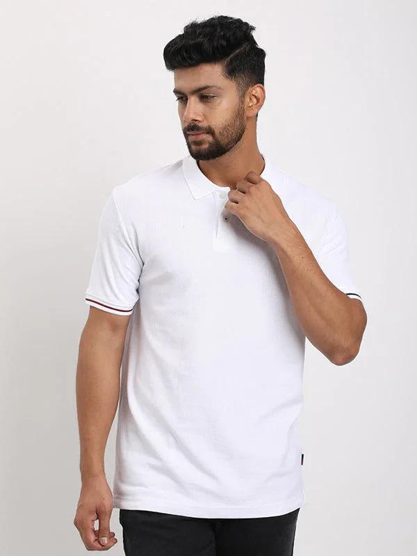 Men's Solid Polo T-Shirt - Image 7