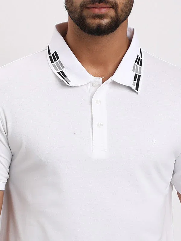 Men's Solid Polo T-Shirt - Image 3
