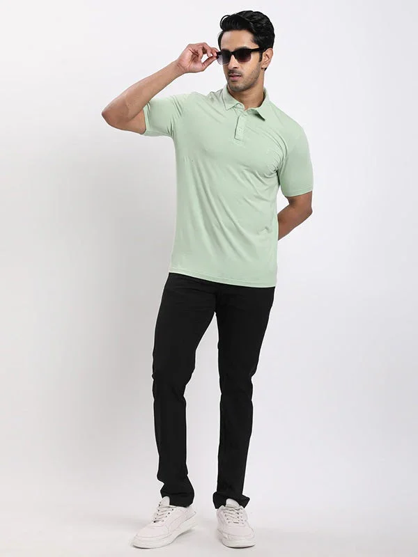 Men's Solid Polo T-Shirt - Image 5