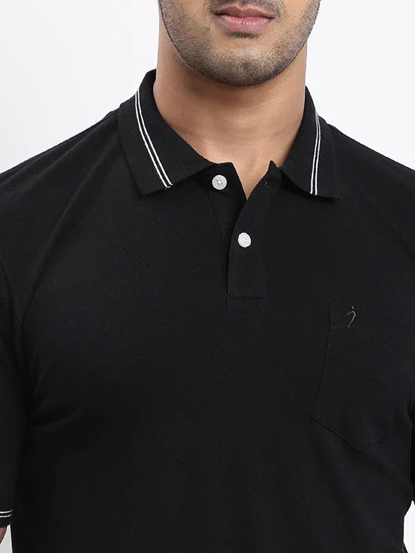 Men's Solid Polo T-Shirt - Image 13