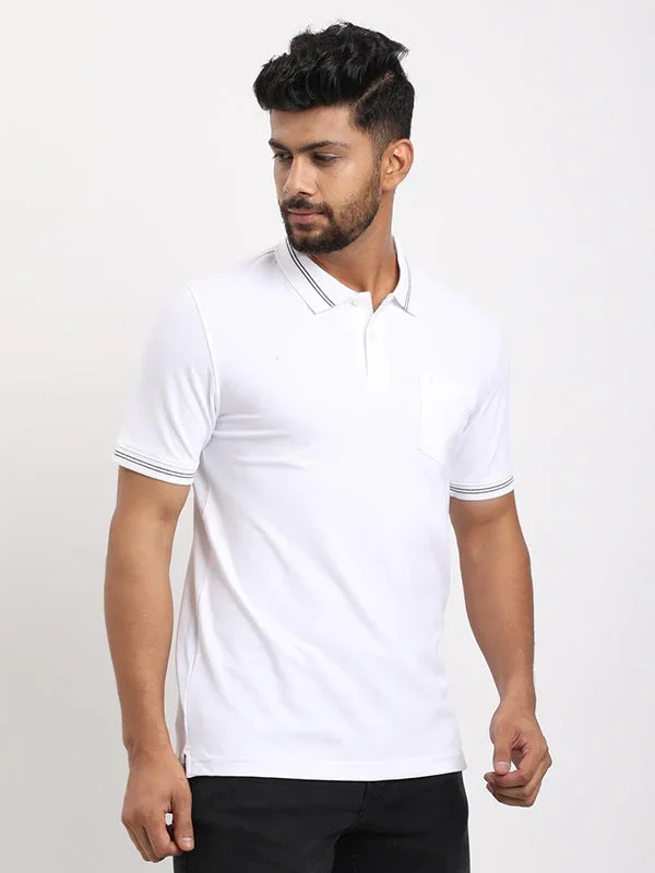 Men's Solid Polo T-Shirt - Image 17
