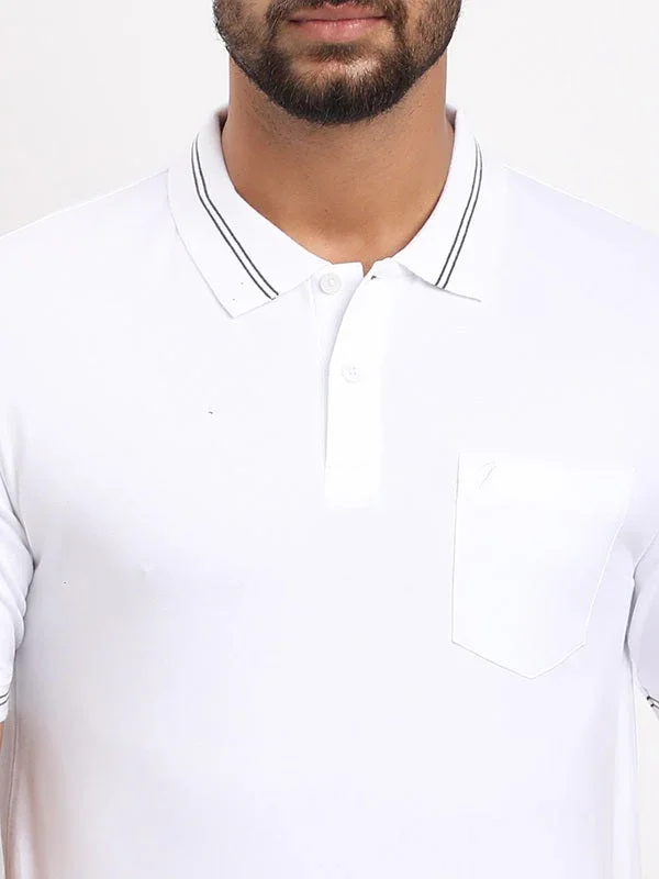 Men's Solid Polo T-Shirt - Image 18