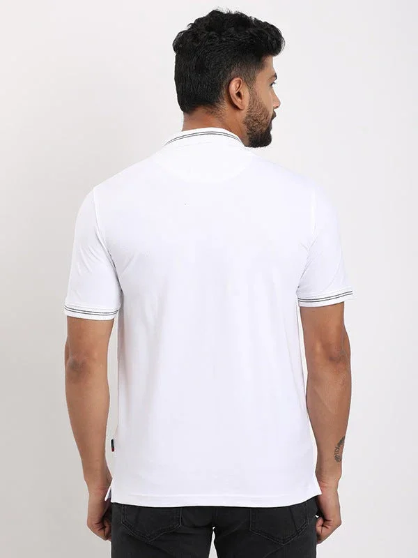 Men's Solid Polo T-Shirt - Image 19