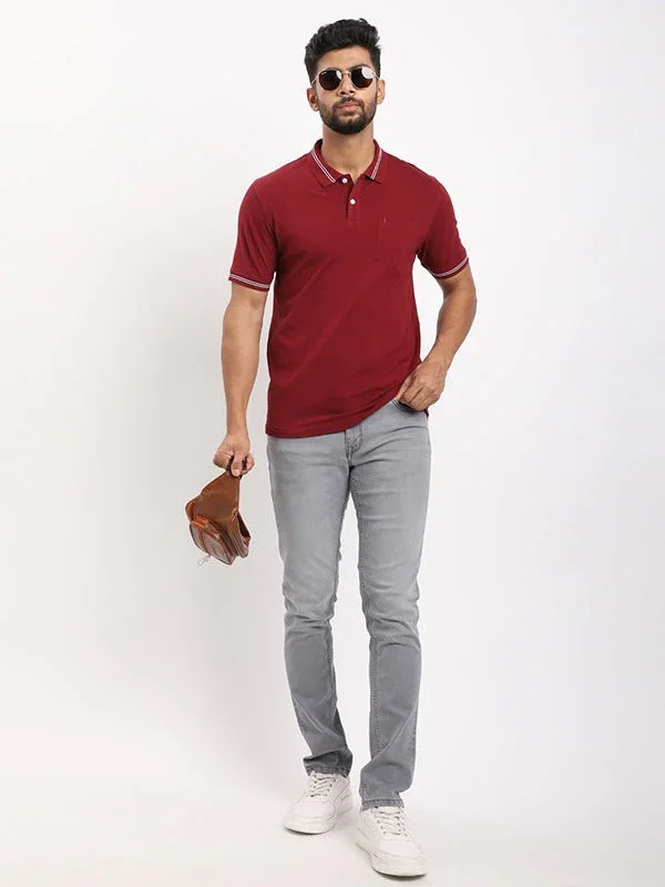 Men's Solid Polo T-Shirt - Image 25